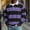 Purple, variant on Mens Fall Sweatshirts Quarter Button Patchwork Turndown Collar Long Sleeve Fashion Casual Sweatshirt Mint Green XXXL