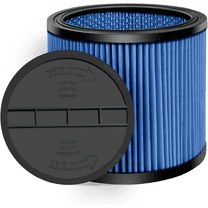 Shop-Vac 9035033 Nanofiber Cartridge Filter, Fits Shop-Vac brand wet/dry vacuums 5 gallon and above, Reusable, 1 Pack