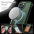 thumbnail image 5 of JETech Case for iPhone 14 6.1-Inch Compatible with MagSafe, Heavy Duty Dual-Layer Rugged Protection, Shockproof Protective Tough Phone Magnetic Cover (Midnight Green), 5 of 6