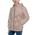 thumbnail image 2 of Kdxio Rose Gold Marble Texture Pattern Kids Boys Girls Zip Up Hoodie 3D Printed Hooded Sweatshirt Hoody Coat with Pocket 7-12 Y-Small, 2 of 6
