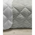 thumbnail image 3 of Romantic Down Alternative Comforter, Geometric Horizontal Oval Rows Drawn Along Little Hearts Valentines, Microfiber Quilt for All Season, 5 Sizes, Almond Green and White, by Ambesonne, 3 of 3