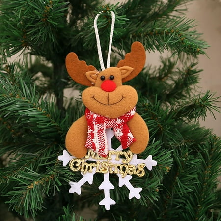 

KKCXFJX Lightning Deals of Today New Christmas Decorative Articles Christmas Tree Pendant Snowflake Gold Letter Mother Brand Old Man Snowman Pendant