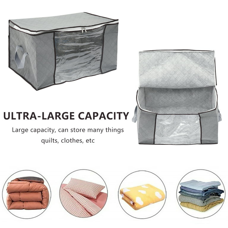 Compression Duvet Storage Bag Closet Cabinet Organizer Large Capacity Quilt  Pillow Blanket Organizer Dustproof Bedding Storage