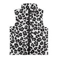thumbnail image 4 of Pzuqiu Leopard Print Kid Outerwear Vest 7-8 Toddler Girl Clothes Lightweight Soft Zipper Winter Sleeveless Jacket with Pockets Casual Fashion Versatile Fall Outfits for Girls, 4 of 7