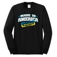 thumbnail image 2 of Made In America With Ukrainian Parts Mens Long Sleeve Shirt, Black, Medium, 2 of 4