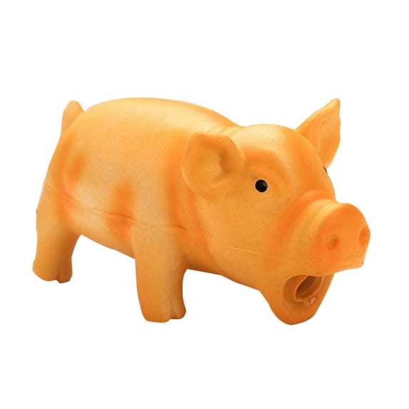 Animal Pig Shape Latex Chew Squeakers Puppy Dogs Grind Teeth Sound Playing Chew Toys