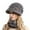 1-H4480, variant on XIAOCHA Women’S Brim‑Attached Beanie Solid Casual Fall‑Winter Toque,F