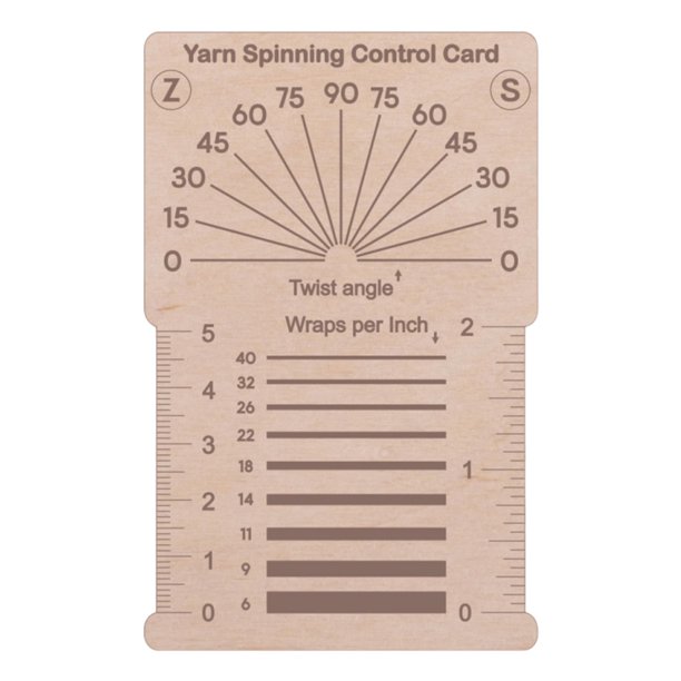 Tarjeta de control de giro de madera, tablero guía de envoltura de hilo, herramienta de medición de hilo (11x7cm)