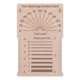 thumbnail image 1 of Tarjeta de control de giro de madera, tablero guía de envoltura de hilo, herramienta de medición de hilo (11x7cm), 1 of 9
