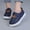 Dark Blue, variant on Purcolt Boys and Girls PU Leather Loafer Sneakers Comfort Casual Round Toe Boat Shoes Lightweight Slip On Walking Shoes with Single Strap Hook and Loop