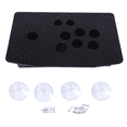 thumbnail image 1 of DIY Arcade Joystick Replacement Acrylic Panel Case Handle Arcade Game Kit Sturdy Construction Easy to Install Black, 1 of 7