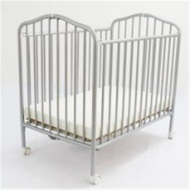 L A Baby Portable Crib Pewter Walmart Com Walmart Com