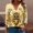 Multicolor, variant on SOOMLON Womens 3/4 Length Sleeve Tops Plus Size Tunic Cotton Bee Festival Tops Casual V Neck Shirts Funny Honey Bee Print T Shirts 2025 Trendy Spring Summer Ladies Tops Loose Fit Outfits Pullover XL