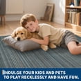thumbnail image 4 of 2x6 Runner Rug for Kitchen Modern Striped Floor Carpets for Hallway Contemporary Blue Colorful Throw Rugs Machine Washable Non-Slip Low Pile Long Rug Runners for Porch Entryway Laundry Room, 4 of 16