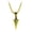 Black+Golden, variant on harmtty Arrowhead Pendant Men Necklace Vintage Alloy Chain Spearpoint Necklace Accessories,Black