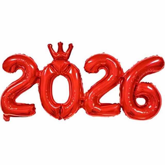 40 Inch 2026 Numbers Balloon New Years Eve Graduation Birthday Party Decorations