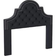 Ojai Traditional Charcoal Upholstered King Headboa