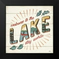 thumbnail image 2 of Penner, Janelle 12x12 Black Modern Framed Museum Art Print Titled - Vintage Lake II, 2 of 5