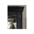 thumbnail image 2 of Hardwood 4 Shelf Corner Curio Cabinet in Oxford Black by Pulaski Furniture, 2 of 5