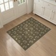 thumbnail image 3 of ODIKA 3'x5' Olive Green Geometric Elegance Washable Accent Rug Chic Abstract Motifs with Modern Flair for Bedside, Nursery Room, Pet Friendly & Non-Shedding, 3 of 6