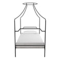 thumbnail image 5 of Bowery Hill Metal Canopy Bed in Twin Size Frame in Black, 5 of 9