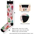 thumbnail image 3 of Coolnut Strawberries Texture Compression Socks for Women&Men Circulation-Best Support for Nurses,Running,Athletic-1 Packs, 3 of 7