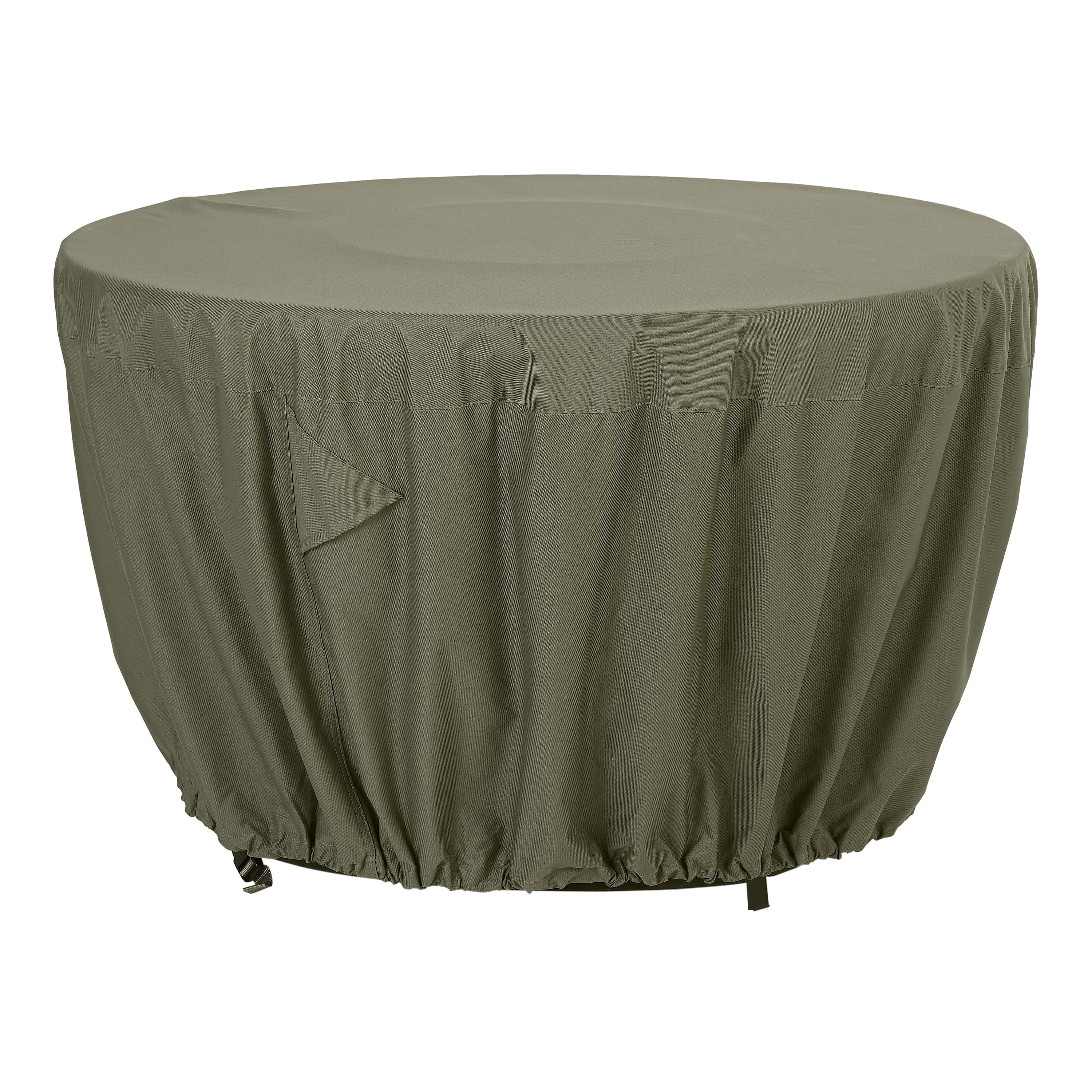Patio Bench Cover In Beige, 50 Fire Pit Cover