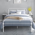 thumbnail image 1 of Homycasa Platform Beds Queen Size Metal Bed Frame, White, 1 of 8