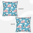 thumbnail image 3 of Bingfone Panda Flying in the Sky Linen Throw Pillow Covers Cushion Case Pocket Button Vintage Farmhouse Pillowcase for Sofa Couch Bed 16"x16", 3 of 9