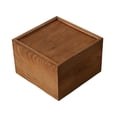 thumbnail image 2 of Caja de almacenamiento de madera con tapa deslizante, para guardar fotos y recuerdos, multiusos para bodas. 15 cm x 15 cm x 10 cm, 2 of 8
