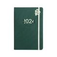 thumbnail image 4 of Planificador 2024 Planificador Semanal Cubierta de PU Planificador de Citas Cuaderno de Lista de Tareas Portátil 156 Hojas/312 Páginas para Oficina, H , verde oscuro, 4 of 8