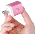 thumbnail image 4 of USB Wall Charger Block,Charging Blocks,6PCS USB Charger Adapter,2.1A Dual Port Fast Charge Charging Station USB Wall Plug iPhone Wall Chargers Block,Rose Gold, 4 of 5