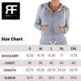 thumbnail image 5 of Red Fox Women's Casual Slim-Fit Fleece Full-Zip Athletic Hoodie Jacket with Pocket - Active, Running, Workout, 5 of 6