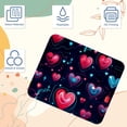 thumbnail image 3 of Valentine's Day Printed Square Mouse Pad Desk Mat, Non-Slip Rubber Bottom Gaming Mouse Mat for Office, 8.3x9.8 Inch, 3 of 6