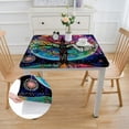 thumbnail image 2 of Acheng Moon Stars Psychedelic Art Square Tablecloth Washable for Home Kitchen Outdoor Decoration 100% Polyester Fiber 36*36, 2 of 8