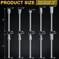 thumbnail image 3 of Carbide Burr Set Compatible with for Rotary 1/8inch Shank 10PCS Die Grinder Rotary Tool Rasp Bits Accessories, 3 of 7