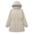 thumbnail image 5 of Windbreaker Jacket Women Spring Fall Long Sleeve Windproof Waterproof Zip Up Hooded Travel Hiking Jackets with Pockets, 5 of 5