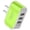 Green, variant on erfcxs LED Smartphone Charger. Wall Mount 3 USB US Charger Portable Travel Charger For IP/Typc C/Mirco USB Smartphones