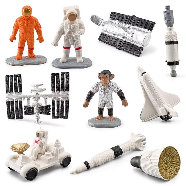 Spaceman Juego De 10 Modelos De Astronauta De PVC, Juguetes De Astronauta En Miniatura Del Espacio Exterior, Figuras De Astronauta, Decoración Para Tartas, Regalos De Aprendizaje