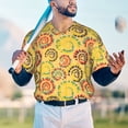 thumbnail image 5 of Goofa Colourful Tie Dye 1 Pattern Mens Golf Shirt Baseball T-shirt Moisture Wicking Dry Fit Performance Sport Short Sleeve Striped Golf Polo Shirts-3X-Large, 5 of 7