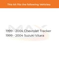 thumbnail image 2 of Max Advanced Brakes - Brake Kit for 1999-2001 2002 2003 2004 Chevy Tracker 1999-2001 2002 2003 2004 Suzuki Vitara Front Replacement Disc Brake Rotors and Ceramic Brake Pads, 2 of 9