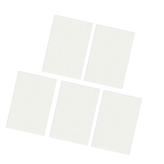 5Pcs Basic Notebook 60 Pages Unlined/Dotted/Gridde/Lined Thread Binding Notepads