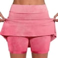 thumbnail image 3 of JBXKXYW High Waisted Skorts for Woman Women's Pocket Pants Solid Color Mid Rise Culottes Short Skirt Leggings Casual Skirts for Women (Black,S), 3 of 5