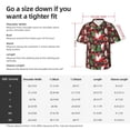 thumbnail image 5 of Susaid Merry Christmas1 Print Short Sleeve Shirts Button Down Casual Shirts Summer Beach Aloha Button Down Short Sleeve for Men ,Large, 5 of 7