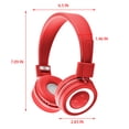 thumbnail image 3 of Back to School Gifts under $5 Bluetooth Mode Headset Wireless Heavy Bass Game Music Key Control Over-Ear Foldable Wireless And Wired Stereo Headset Soft Earmuffs &Light Weight on Clearance, 3 of 6