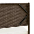 thumbnail image 5 of vidaXL Garden Sofa with Table and Cushions L-Shaped Brown Poly Rattan, 5 of 5