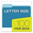 thumbnail image 6 of "Colored File Folders, 1/3-Cut Tabs, Letter Size, Blue/light Blue, 100/box | Bundle of 5 Boxes", 6 of 7