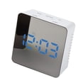 thumbnail image 4 of Reloj Despertador Multifunción Relojes Digitales LED - Temperatura / Modo de lámpara / Snooze / Espejo de Maquillaje - Plaza, azul Plaza luz LED azul perfecl LED Despertador Digital de Viaje, 4 of 4