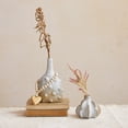 thumbnail image 2 of Creative Co-Op Stoneware Vase with Raised Dots and Reactive Glaze, White, 2 of 5