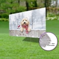 thumbnail image 3 of Playful Goldendoodle Welcomes Winter Snowy Day with Cardinal Bird Yard Sign Doodle Dog Lover Gifts Idea Outdoor Home Lawn Garden Porch Decor - 2017, 3 of 5